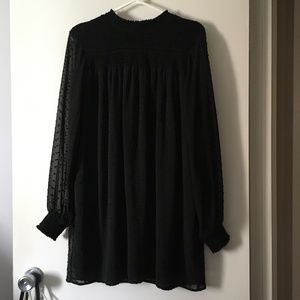 Zara Black Long Sleeve Dress